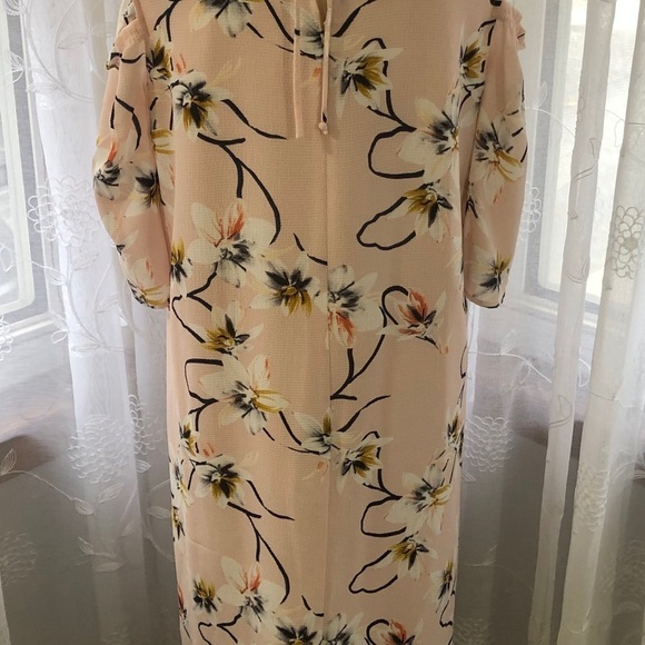 Lori M Collection pink  floral dress SZ M - Picture 6 of 10